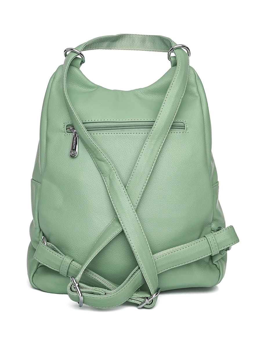 Рюкзак зеленый с декоративной кисточкой